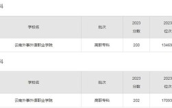 云南外事外語職業學院分數線