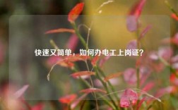 快速又簡單，如何辦電工上崗證？