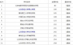 山東獨立學院的排名一覽表如何？具體情況如何？