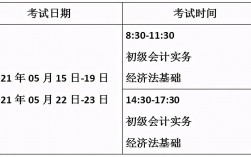 會計從業(yè)資格證考試時間