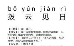撥云睹日是什么意思_近義詞_來(lái)源