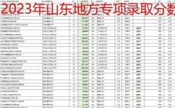 2024年山東地方專項計劃錄取分?jǐn)?shù)線