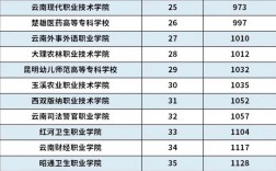 云南省專科學校排名表(云南職高學校推薦)