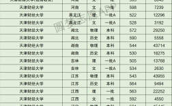 天津財經大學天津分數線