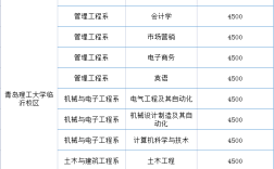 青島理工大學(xué)學(xué)費標準