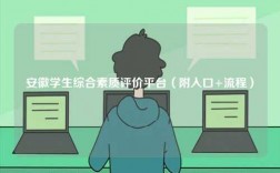 安徽學(xué)生綜合素質(zhì)評(píng)價(jià)平臺(tái)（附入口+流程）