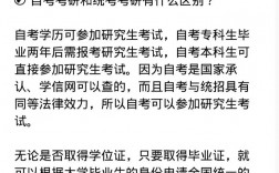 自考本科考研要求