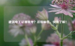 建筑電工證哪里考？詳細解答，快來了解！
