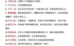 成語及解釋