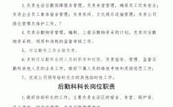后勤主要負責什么