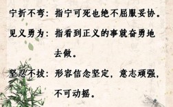 剛毅不屈的意思