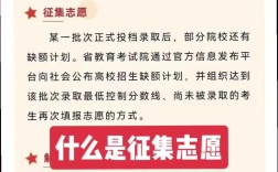 征集志愿是啥意思