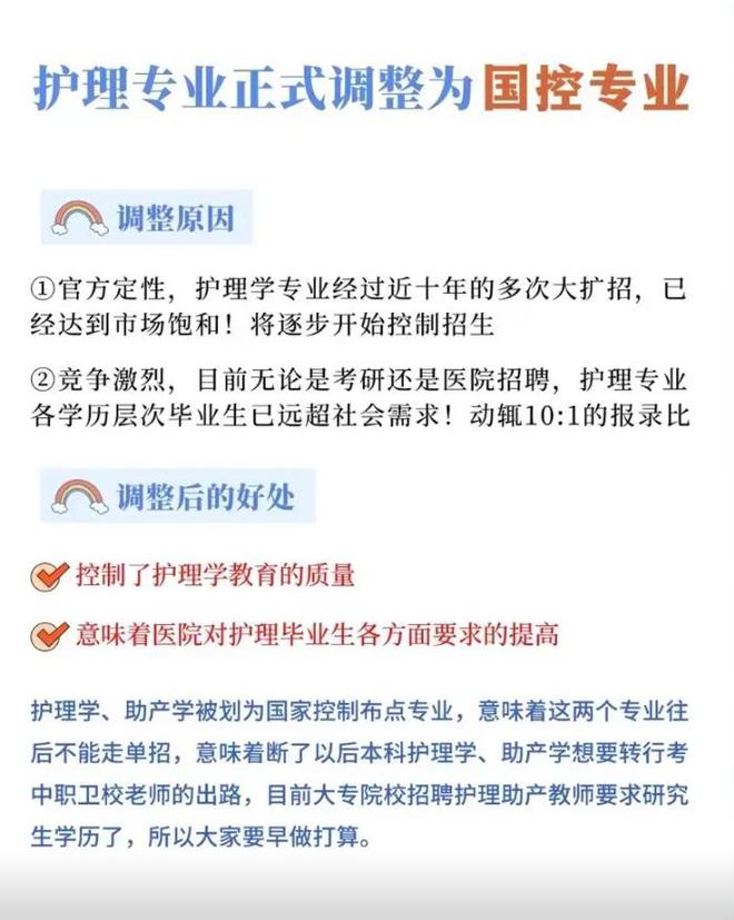 國控專業(yè)是什么意思(護(hù)理列入國控意味著什么)-圖1
