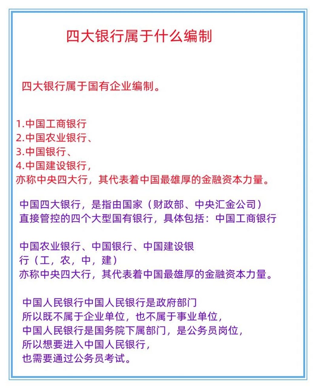 銀行編制屬于什么編制(考四大銀行需要什么條件)-圖1