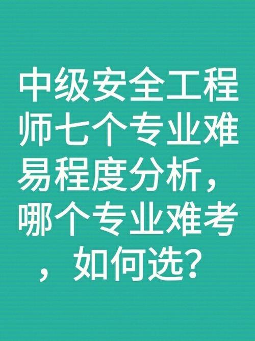 安全工程師7個專業難易程度-圖1