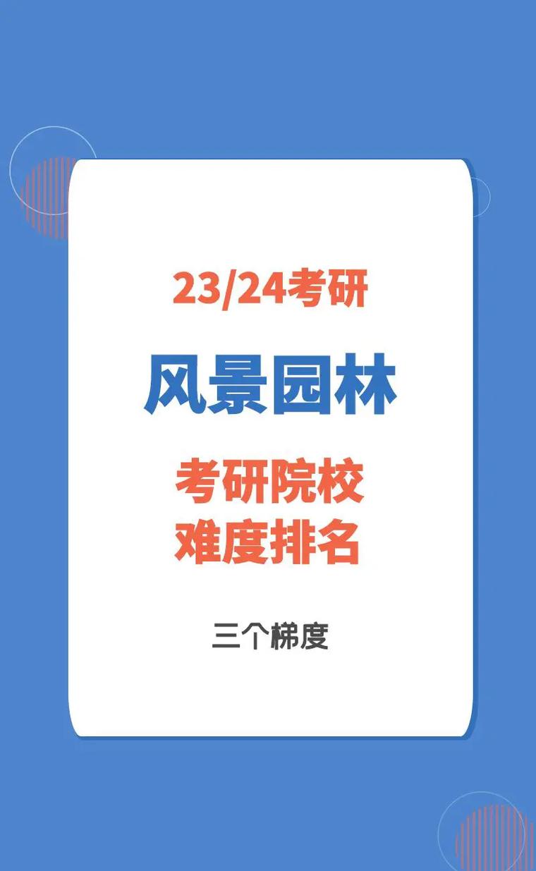 風景園林考研各院校難度(園林考研)-圖1