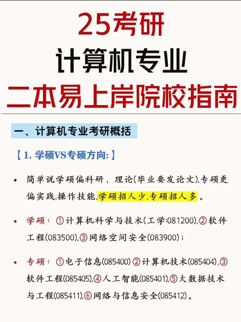 計算機二本考研學校推薦(計算機科學與技術考研院校排名)-圖1