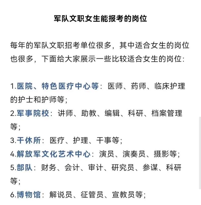 女生考部隊文職大專能報嗎(有哪些崗位)-圖1