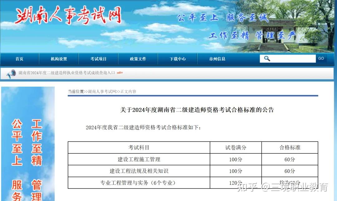 2024年浙江二建合格分數線(考試時間2024)-圖1