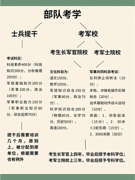 部隊軍校考試都考什么科目-圖1
