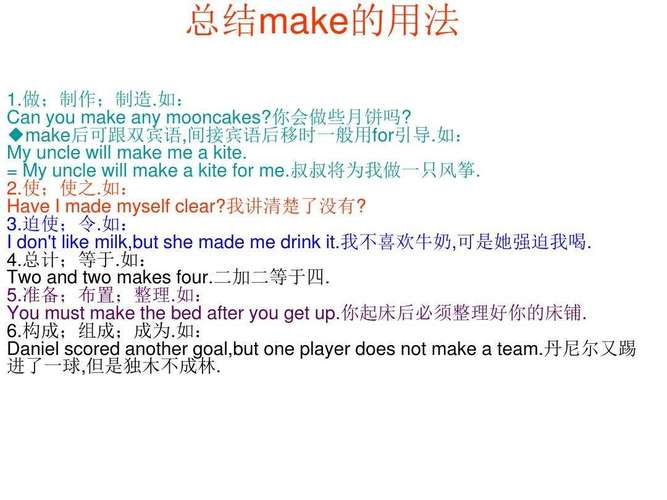 make的用法和固定搭配-圖1