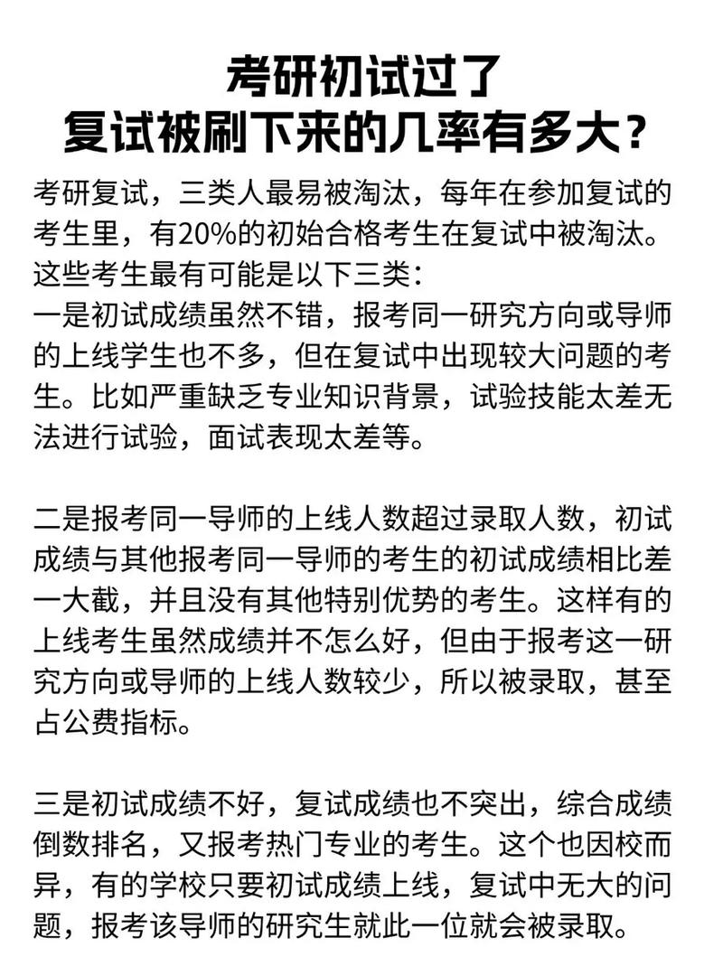 考研初試過了復(fù)試被刷的概率高嗎-圖1
