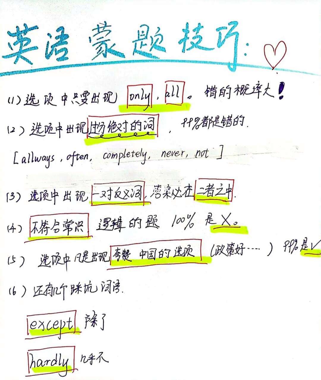 中考英語蒙題技巧-圖1