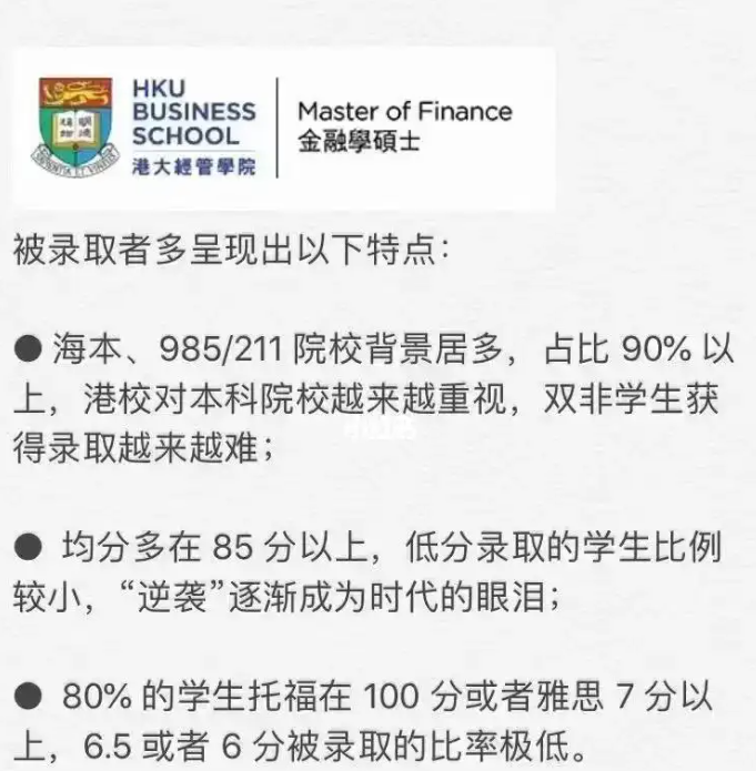 港大金融碩士課程要求是什么？高嗎？-圖1