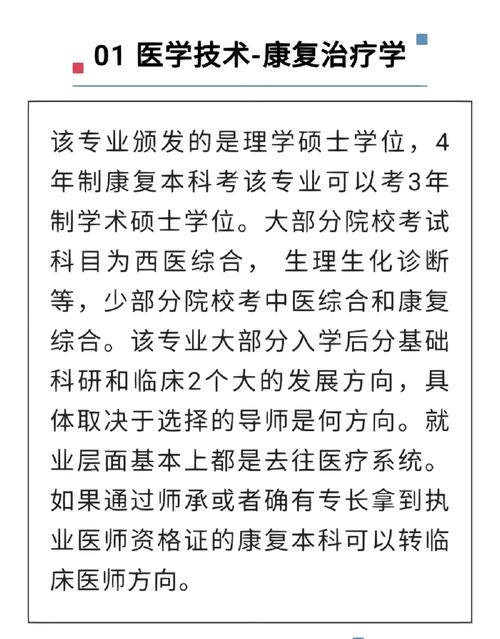 康復治療學考研可以跨考什么專業-圖1