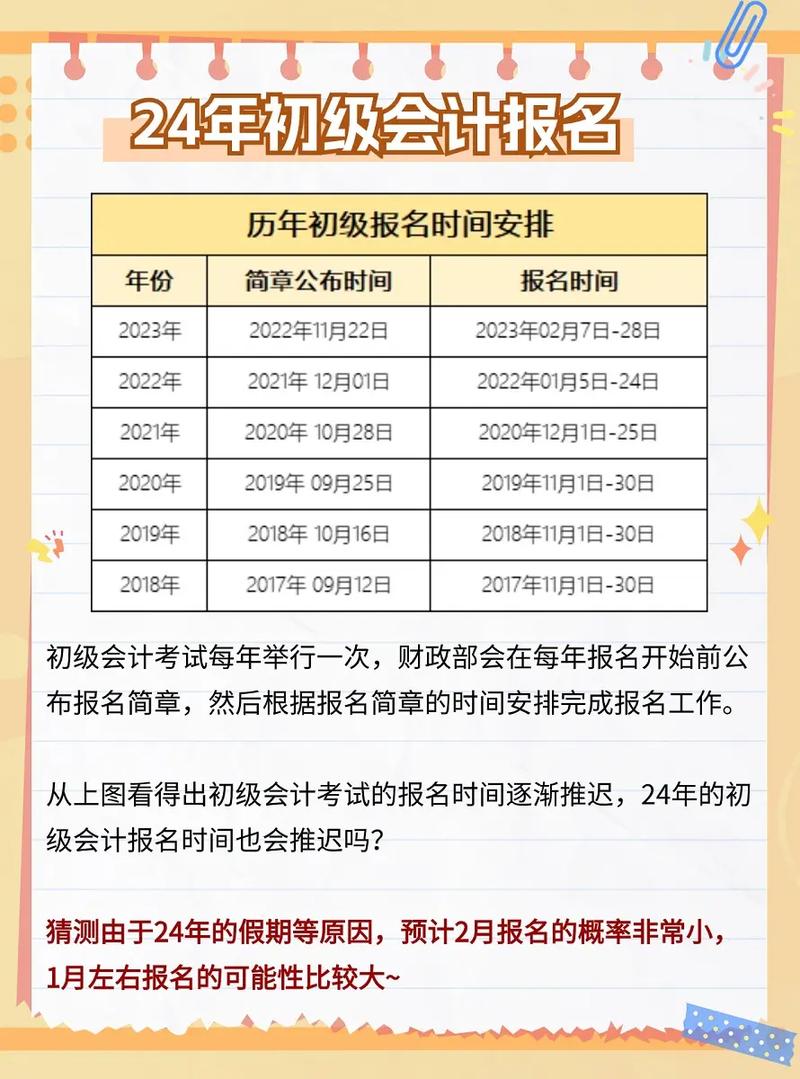 初級會計一年有幾次報名時間 在哪里報名-圖1
