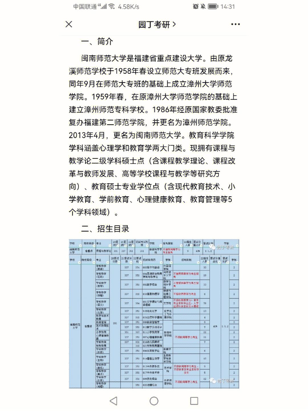閩南師范大學(xué)考研好不好考？復(fù)試刷人嚴(yán)重嗎？-圖1