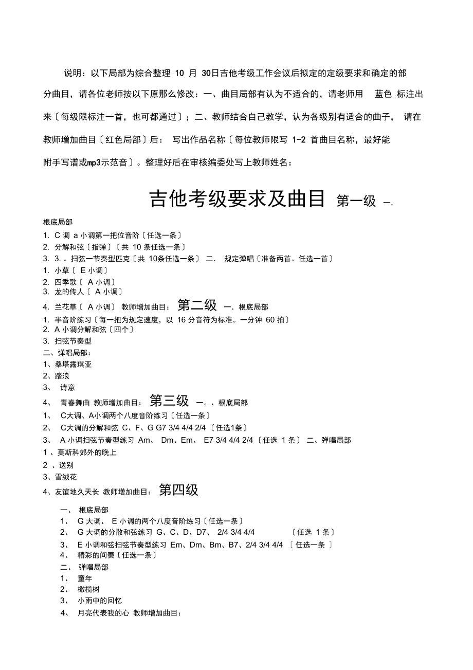 吉他參加藝考要求-圖1