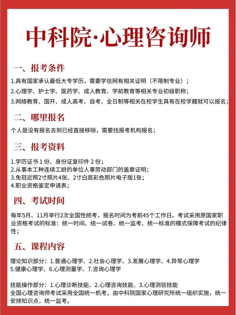心理咨詢師哪些機構報名好 怎么考-圖1