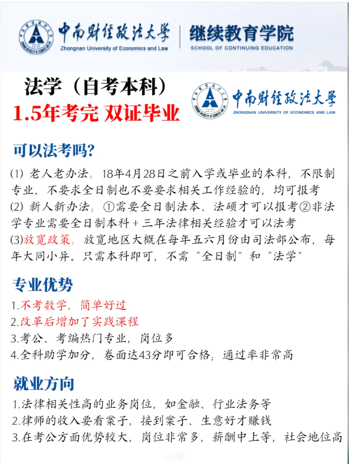 湖北自考法學本科考試科目有哪些？-圖4
