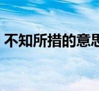 不知所措的意思-圖1
