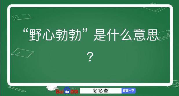 野心勃勃的意思-圖1