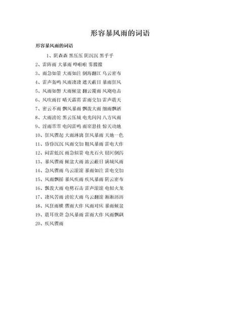 暴風(fēng)疾雨的意思_釋義_出處-圖1