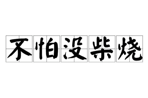 留得青山在不怕沒柴燒的解釋_近義詞_反義詞-圖1