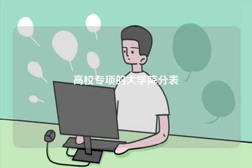 高校專項(xiàng)的大學(xué)降分表-圖1